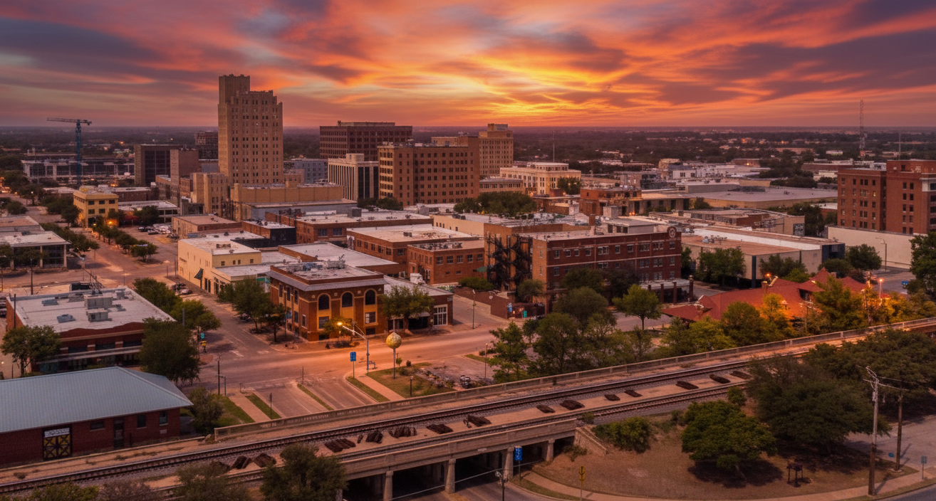 Abilene skyline and civic buildings representing HR consulting services