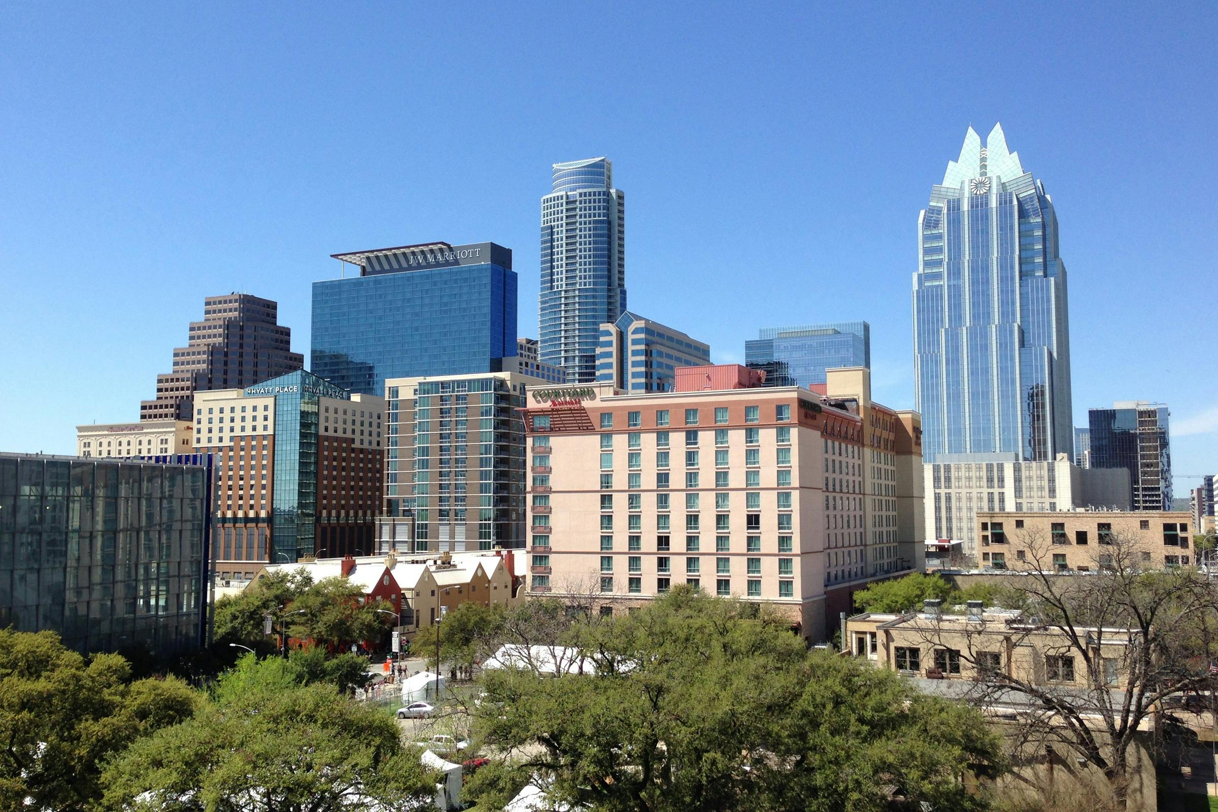 Austin skyline representing HR consulting services for tech companies and government agencies