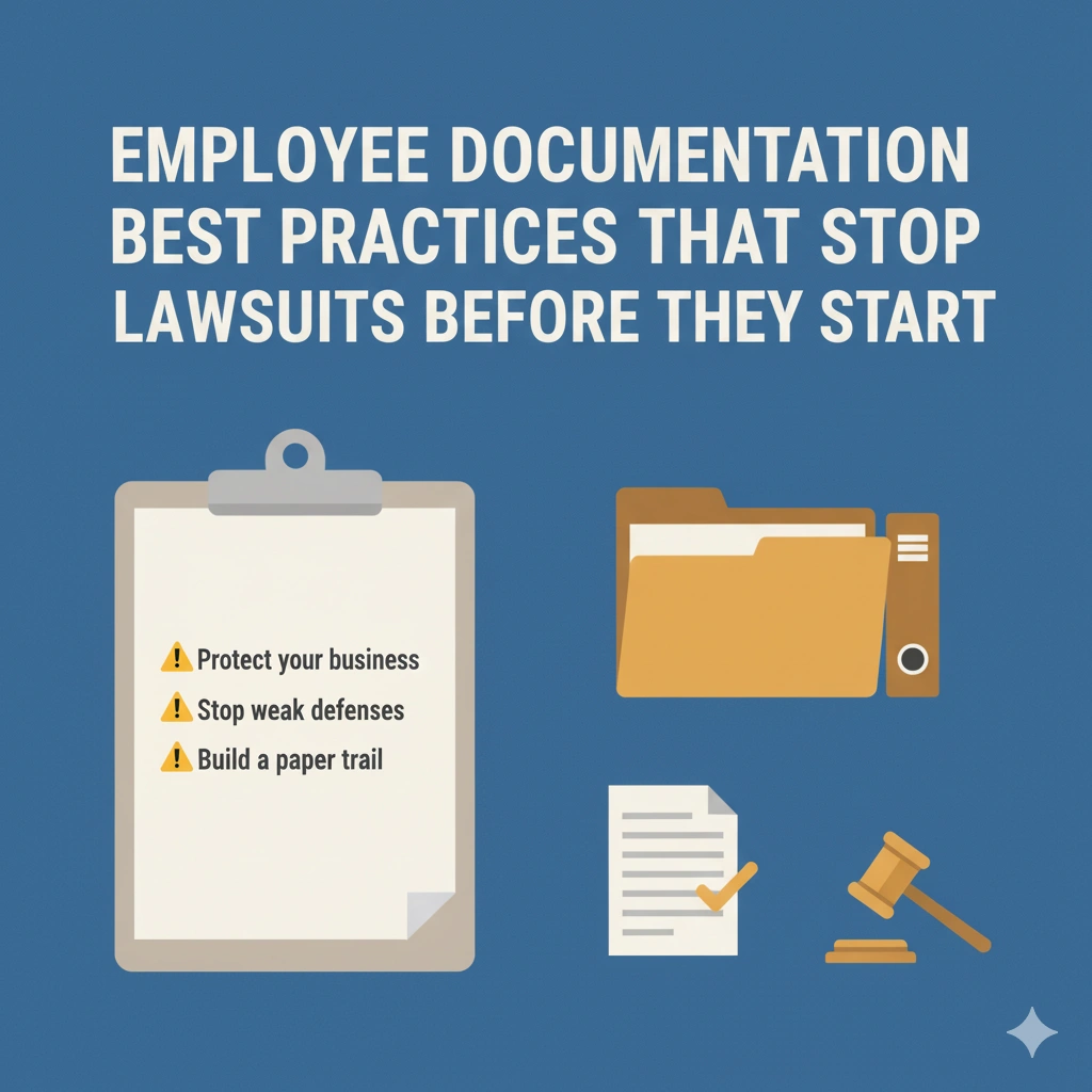 Employee documentation best practices for legal defense in HR compliance and lawsuits
