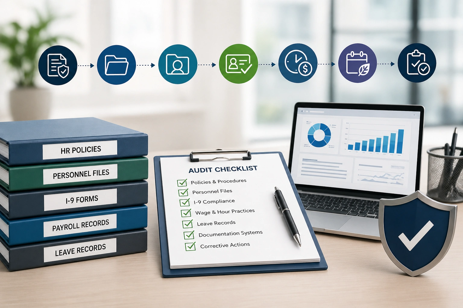 HR compliance audit checklist and documentation review process