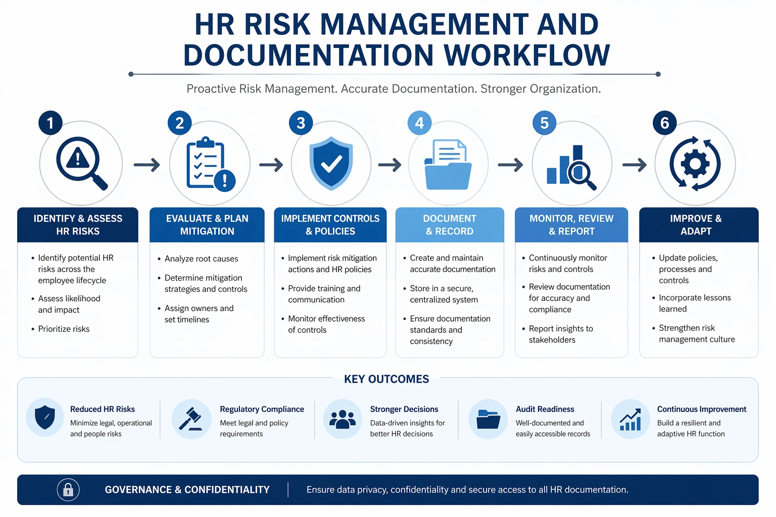 HR risk management and documentation workflow