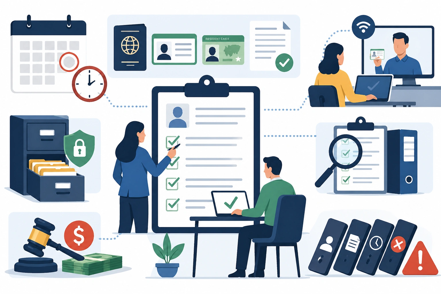 I-9 compliance requirements documentation review for employers