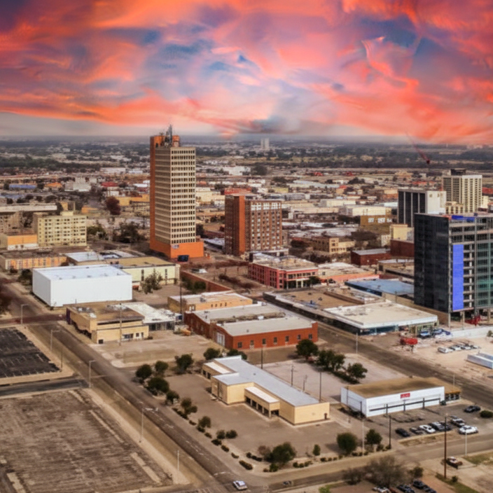 Lubbock, Texas — Hub City skyline and campus area